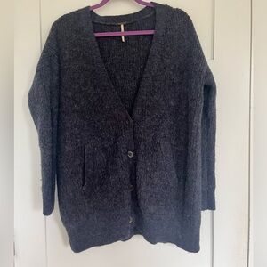 Free People oversized knit cardigan
